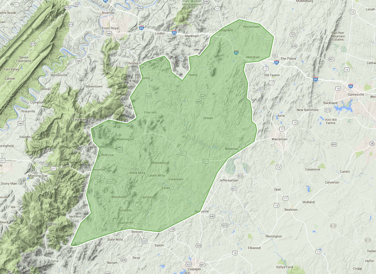 Piedmont Broadband Service Area